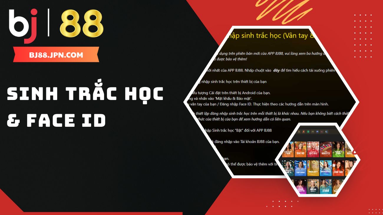 C&aacute;ch đăng nhập sinh trắc học v&agrave; Face Id
