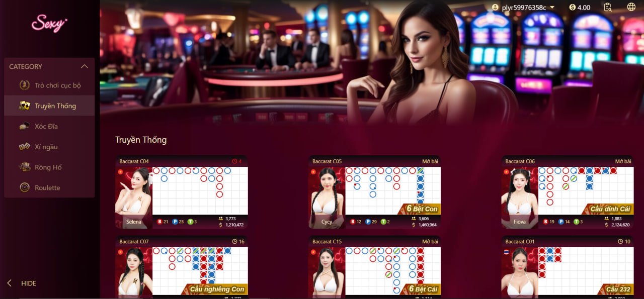 Baccarat BJ88 – Tổng quan về luật chơi và mẹo cược 2 Sảnh Ae Sexy Casino với trò Baccarat được nhiều ngươi yêu thích